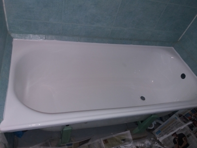Обновление ванны жидким акрилом в Киеве
